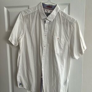 Ted Baker Short Sleeve Button Up Size 5 (approx XL)